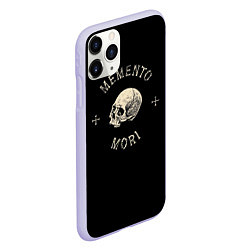 Чехол iPhone 11 Pro матовый Memento Mori, цвет: 3D-светло-сиреневый — фото 2