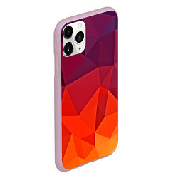 Чехол iPhone 11 Pro матовый Geometric, цвет: 3D-розовый — фото 2