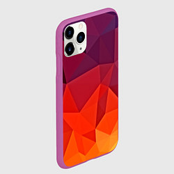 Чехол iPhone 11 Pro матовый Geometric, цвет: 3D-фиолетовый — фото 2