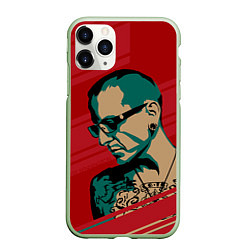 Чехол iPhone 11 Pro матовый Chester Bennington