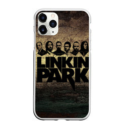 Чехол iPhone 11 Pro матовый Linkin Park Band, цвет: 3D-белый