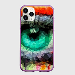 Чехол iPhone 11 Pro матовый Eyes swag, цвет: 3D-фиолетовый