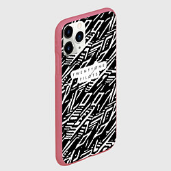 Чехол iPhone 11 Pro матовый Twenty One Pilots: Pattern, цвет: 3D-малиновый — фото 2