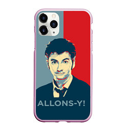 Чехол iPhone 11 Pro матовый ALLONS-Y!, цвет: 3D-розовый