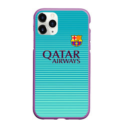 Чехол iPhone 11 Pro матовый Barcelona FC: Aqua