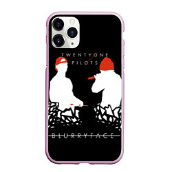 Чехол iPhone 11 Pro матовый TOP: BlurryFace, цвет: 3D-розовый