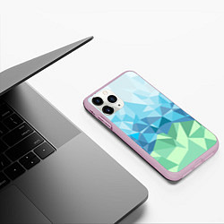 Чехол iPhone 11 Pro матовый URAL polygonal, цвет: 3D-розовый — фото 2