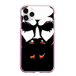 Чехол iPhone 11 Pro матовый Metalocalypse: Dethklok Face, цвет: 3D-розовый