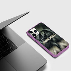 Чехол iPhone 11 Pro матовый Overkill: Death Angel, цвет: 3D-фиолетовый — фото 2