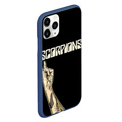 Чехол iPhone 11 Pro матовый Scorpions Rock, цвет: 3D-тёмно-синий — фото 2