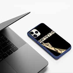 Чехол iPhone 11 Pro матовый Scorpions Rock, цвет: 3D-тёмно-синий — фото 2