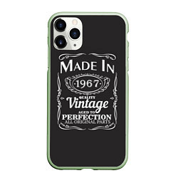 Чехол iPhone 11 Pro матовый Сделано в 1967, цвет: 3D-салатовый