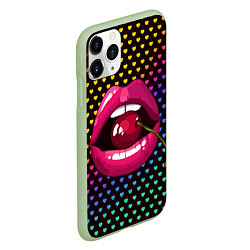 Чехол iPhone 11 Pro матовый Pop art, цвет: 3D-салатовый — фото 2