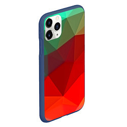 Чехол iPhone 11 Pro матовый Abstraction colorise, цвет: 3D-тёмно-синий — фото 2