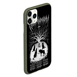 Чехол iPhone 11 Pro матовый Wolves in the Throne Room, цвет: 3D-темно-зеленый — фото 2