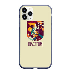 Чехол iPhone 11 Pro матовый Led Zeppelin Art