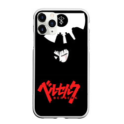 Чехол iPhone 11 Pro матовый Berserk Eyes, цвет: 3D-белый