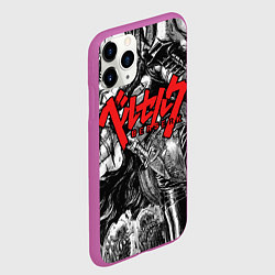 Чехол iPhone 11 Pro матовый Berserk, цвет: 3D-фиолетовый — фото 2