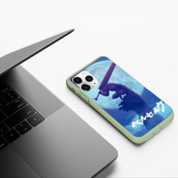 Чехол iPhone 11 Pro матовый Berserk Night, цвет: 3D-салатовый — фото 2