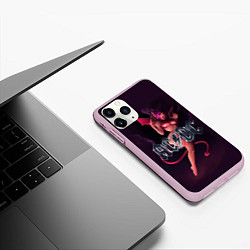 Чехол iPhone 11 Pro матовый AC/DC: Devil Girl, цвет: 3D-розовый — фото 2