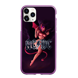 Чехол iPhone 11 Pro матовый AC/DC: Devil Girl