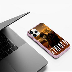 Чехол iPhone 11 Pro матовый STALKER: Radiation, цвет: 3D-розовый — фото 2