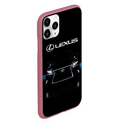 Чехол iPhone 11 Pro матовый Lexus, цвет: 3D-малиновый — фото 2