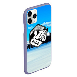 Чехол iPhone 11 Pro матовый Лыжный спорт, цвет: 3D-серый — фото 2