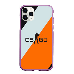 Чехол iPhone 11 Pro матовый CS:GO Asiimov Lines, цвет: 3D-фиолетовый