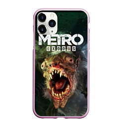 Чехол iPhone 11 Pro матовый Metro Exodus, цвет: 3D-розовый