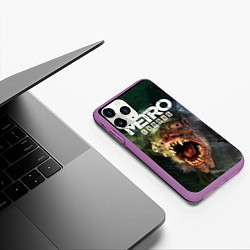 Чехол iPhone 11 Pro матовый Metro Exodus, цвет: 3D-фиолетовый — фото 2