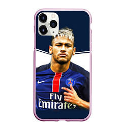 Чехол iPhone 11 Pro матовый Neymar: Fly Emirates, цвет: 3D-розовый