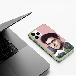 Чехол iPhone 11 Pro матовый Хоакин Феникс, цвет: 3D-салатовый — фото 2