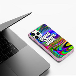 Чехол iPhone 11 Pro матовый GTA Acid Divorces, цвет: 3D-розовый — фото 2