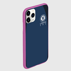 Чехол iPhone 11 Pro матовый Chelsea FC: London SW6, цвет: 3D-фиолетовый — фото 2