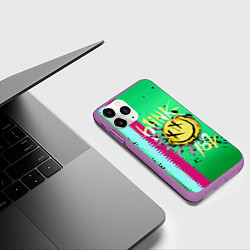 Чехол iPhone 11 Pro матовый Blink 182, цвет: 3D-фиолетовый — фото 2