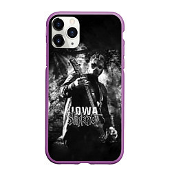 Чехол iPhone 11 Pro матовый Slipknot: Iowa, цвет: 3D-фиолетовый