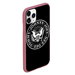 Чехол iPhone 11 Pro матовый The Ramones, цвет: 3D-малиновый — фото 2
