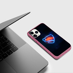 Чехол iPhone 11 Pro матовый Rocket League, цвет: 3D-малиновый — фото 2