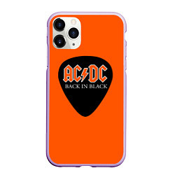 Чехол iPhone 11 Pro матовый ACDC, цвет: 3D-сиреневый