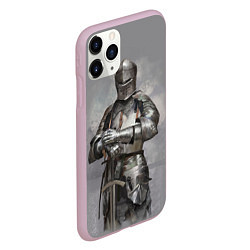 Чехол iPhone 11 Pro матовый Рыцарь, цвет: 3D-розовый — фото 2