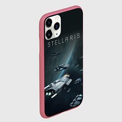 Чехол iPhone 11 Pro матовый Stellaris, цвет: 3D-малиновый — фото 2
