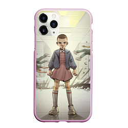 Чехол iPhone 11 Pro матовый Girl-boy, цвет: 3D-розовый