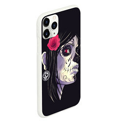 Чехол iPhone 11 Pro матовый Dia de Muertos, цвет: 3D-белый — фото 2