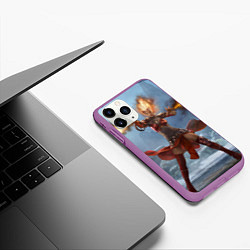 Чехол iPhone 11 Pro матовый Magic: The Gathering, цвет: 3D-фиолетовый — фото 2