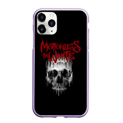 Чехол iPhone 11 Pro матовый MIW Skull, цвет: 3D-светло-сиреневый