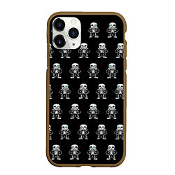 Чехол iPhone 11 Pro матовый Undertale, цвет: 3D-коричневый
