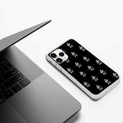 Чехол iPhone 11 Pro матовый Undertale, цвет: 3D-белый — фото 2