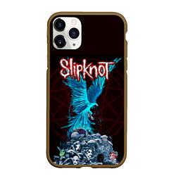 Чехол iPhone 11 Pro матовый Орел группа Slipknot