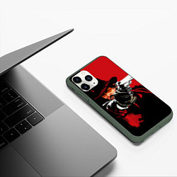 Чехол iPhone 11 Pro матовый Red Dead Redemption, цвет: 3D-темно-зеленый — фото 2